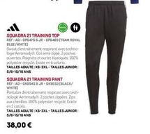 Squadra 21 Training Top : Offrez-vous le Sweat d'Entraînement Respirant parfait avec Techno-logie Aeroready!