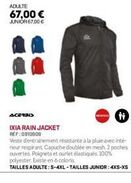 veste d'entraînement imperméable et respirante acerbis ixia rain jacket pour adultes et juniors à 67 €!
