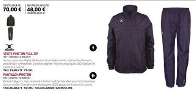 veste légère coupe-vent pour adultes, juniors et enfants : promo 70€ à 48€ - gelbert lifestyle