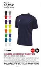 T-Shirts Respirants Hummel et Che: Adulte 18,95€, Junior 16,95€, Technologie BeeCool