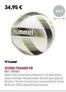 Hummel Storm Trainer FB : Ballon d'Entraînement avec Absorption Minimale de l'Eau et Mousse Haute Densité Réf : 207522