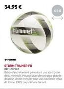 hummel storm trainer fb : ballon d'entraînement avec absorption minimale de l'eau et mousse haute densité réf : 207522