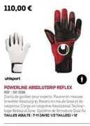 Gants Uhlsport Powerline Absolutgrip Reflex : Technologie de Pointe pour Gardiens Exigeants!