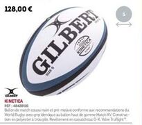 Ballon de Rugby Kinetica Réf. 48428105 - S Taille S - Ultra-réactif et Pré-malaxé - Match XV de Gilber.