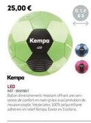 kempa led ballon d'entrainement: résistant, confortable, adhérent - réf: 2001907 - promo 0,1,2 63