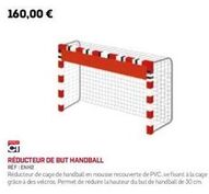 promo enh2 : réducteur de cage handball en mousse et pvc - réduit hauteur but de 30 cm!