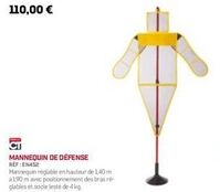 Offre Spéciale : Mannequin de Défense EN452 à 110€ ! Réglable jusqu'à 1,40 m.