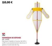 offre spéciale : mannequin de défense en452 à 110€ ! réglable jusqu'à 1,40 m.