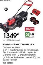 Tondeuse à gazon  offre sur Brico Pro