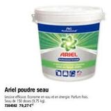 008  ARIEL  Ariel poudre seau  Lessive efficace. Econome en eau et en énergie. Parfum frais. Seau de 150 doses (9,75 kg). 7384562 79,27 € 