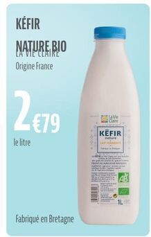 Kéfir La vie claire offre sur La Vie Claire
