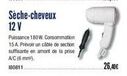 Sèche-cheveux  offre sur Accastillage Diffusion