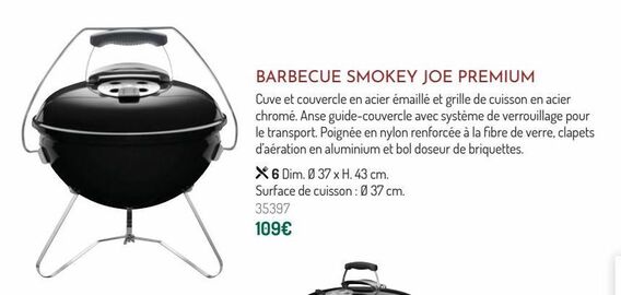 Barbecue smokey joe premium offre à 109€ sur Botanic