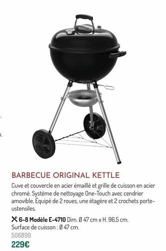 Barbecue original kettle offre à 229€ sur Botanic