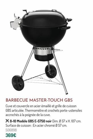 Barbecue master-touch GBS offre à 369€ sur Botanic