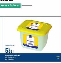 Margarine  offre sur Metro
