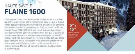 Promos  offre sur National Tours