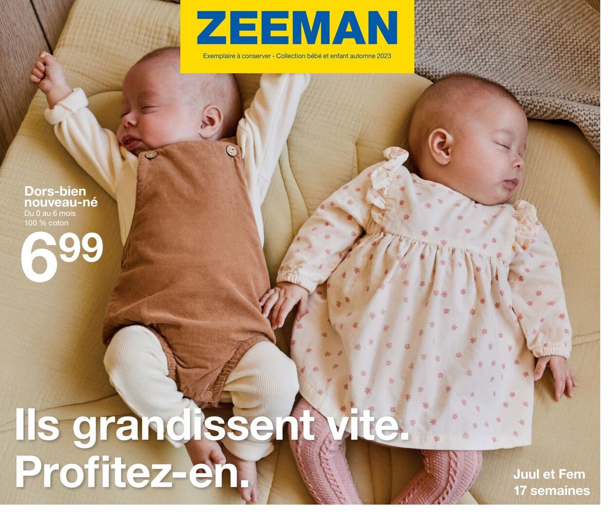 Dors-bien nouveau-né offre à 6,99€ sur Zeeman