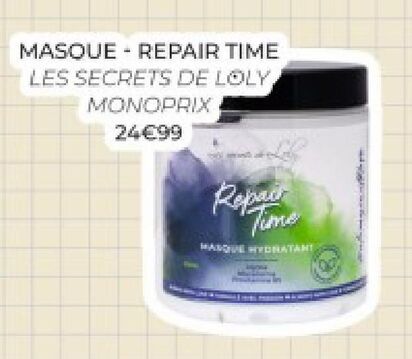Masque - repair time offre à 24,99€ sur Promod