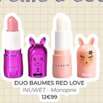Duo Baumes red love offre à 12,99€ sur Jennyfer