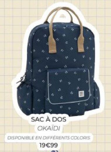 Sac à dos  offre à 19,99€ sur Undiz