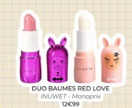 Duo Baumes red love offre à 12,99€ sur Undiz