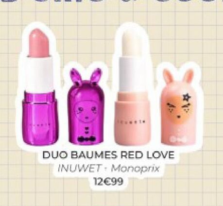 Duo Baumes red love offre à 12,99€ sur Etam