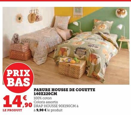 PARURE HOUSSE DE COUETTE 140X220CM