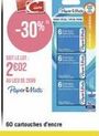 -30%  SOIT LE LOT:  2€02  AU LIEU DE 2009  Paper Mate  60 cartouches d'encre  KaperMate  PaperMate Paper Paper W 