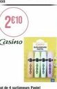 2€10  casino  c  supli  pastel  -8-8-8  lot de 4 surligneurs pastel  d-c-c 
