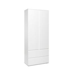 Armoire 2 portes 2 tiroirs LUMIA blanc offre à 159,99€ sur BUT