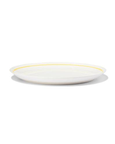 Assiette plate Ø26cm - new bone blanc et jaune - vaisselle dépareillée offre à 5,6€ sur Hema