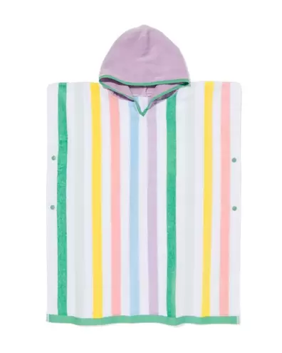 Poncho de plage enfant 68x78 rayures offre à 17,49€ sur Hema