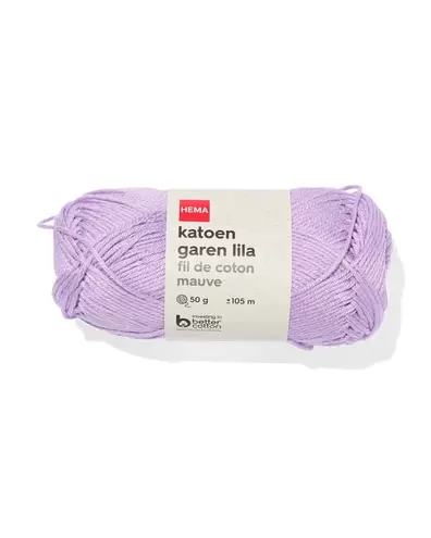 Fil de coton lilas 50g 105m offre à 1,99€ sur Hema