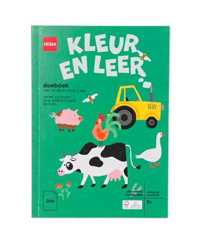 Livre à colorier et dactivité 3+ offre à 1,79€ sur Hema