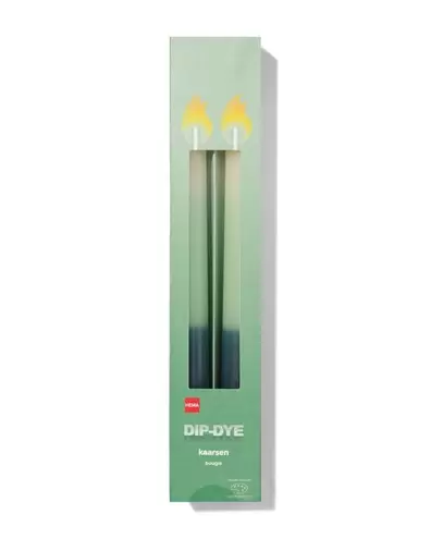 Bougies ménagères courtes dip-dye - 2 pièces offre à 3,49€ sur Hema