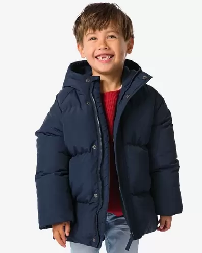 Manteau matelassé bleu foncé offre à 31,5€ sur Hema