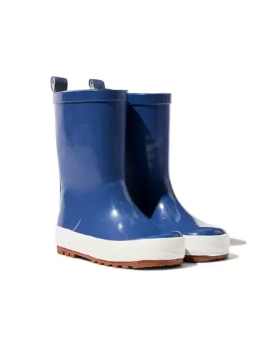 Bottes de pluie bébé caoutchouc bleu offre à 11€ sur Hema