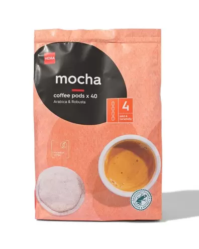 40 dosettes de café moka offre à 4,49€ sur Hema