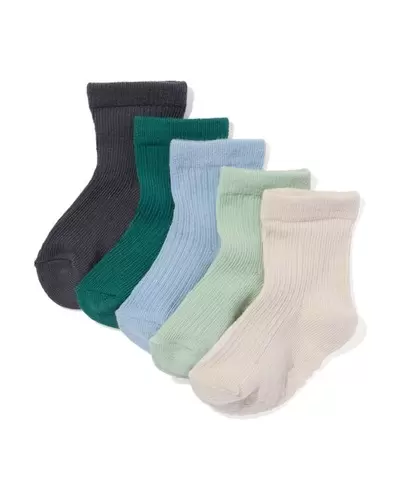 Chaussettes pour bébé - 5 pairesbleu offre à 5,99€ sur Hema