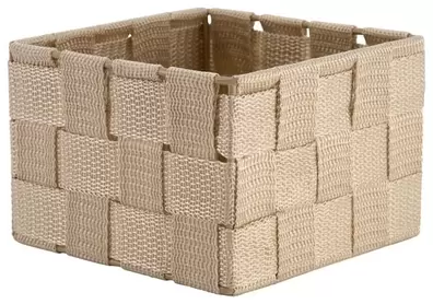 Panier tissu beige 13x13x9 offre à 2€ sur Hema