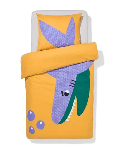 Housse de couette enfant 140x200 coton doux requin offre à 23,99€ sur Hema