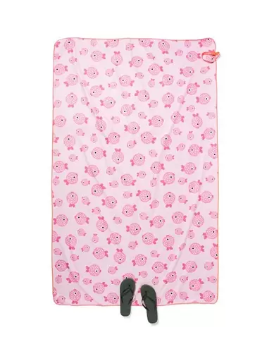 Serviette microfibre 110 x 175 cm poissons offre à 10,84€ sur Hema
