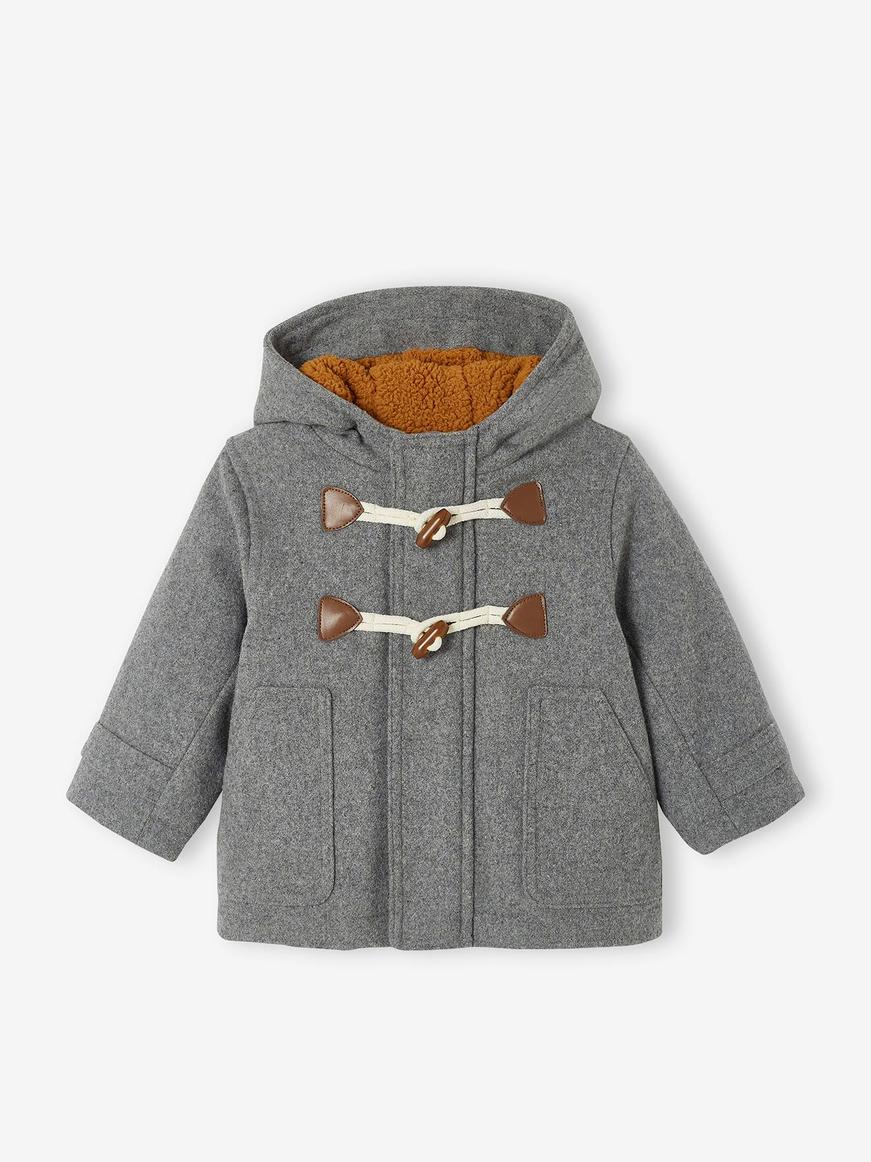 Manteau duffle-coat bebe avec capuche - gris chine offre à 23,99€ sur Vertbaudet