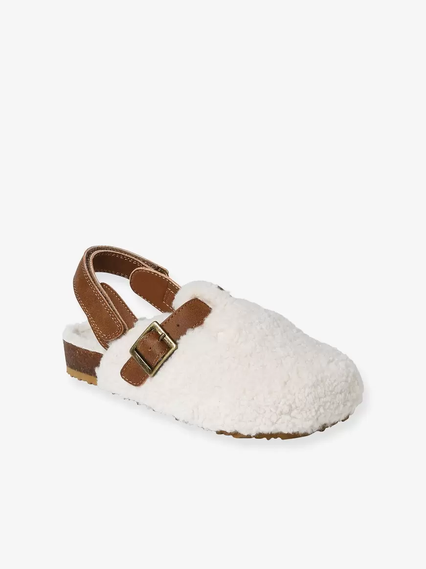 Chaussons sabots fourres enfant - ecru offre à 17,49€ sur Vertbaudet