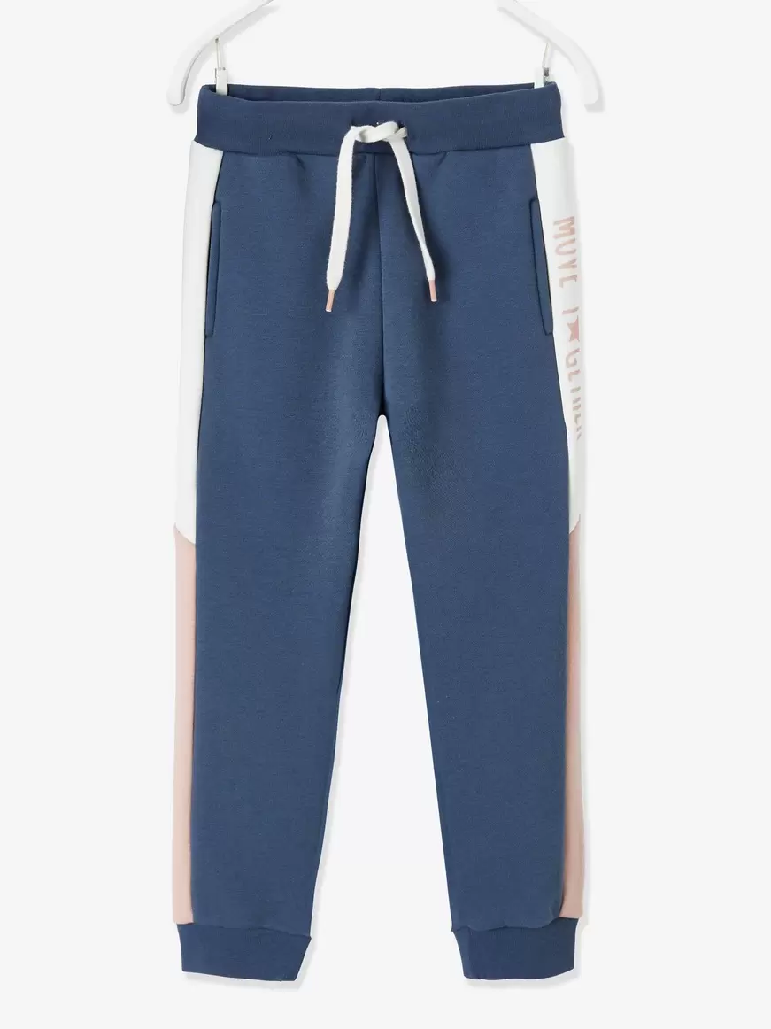 Pantalon jogging fille avec bandes cotes - gris offre à 8,99€ sur Vertbaudet