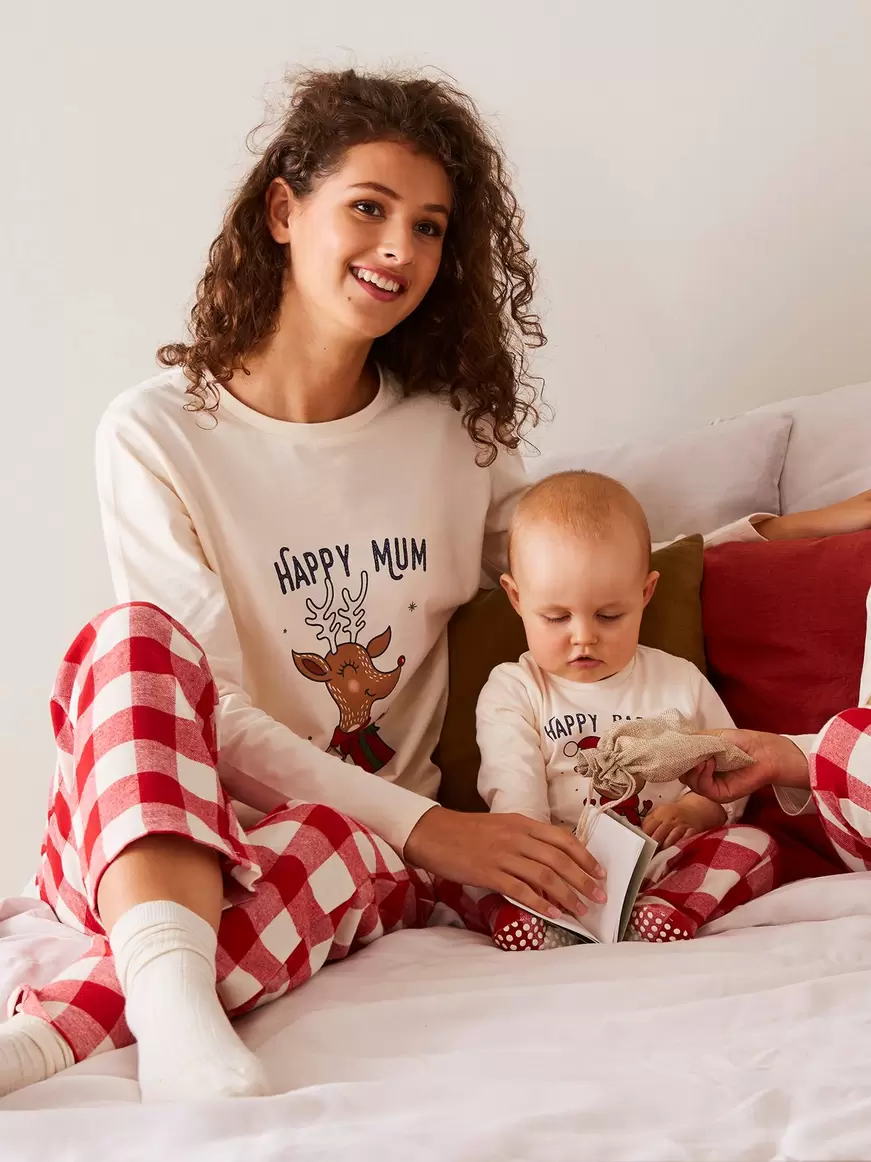 Pyjama de noel femme collection capsule "happy family" -... offre à 15,59€ sur Vertbaudet