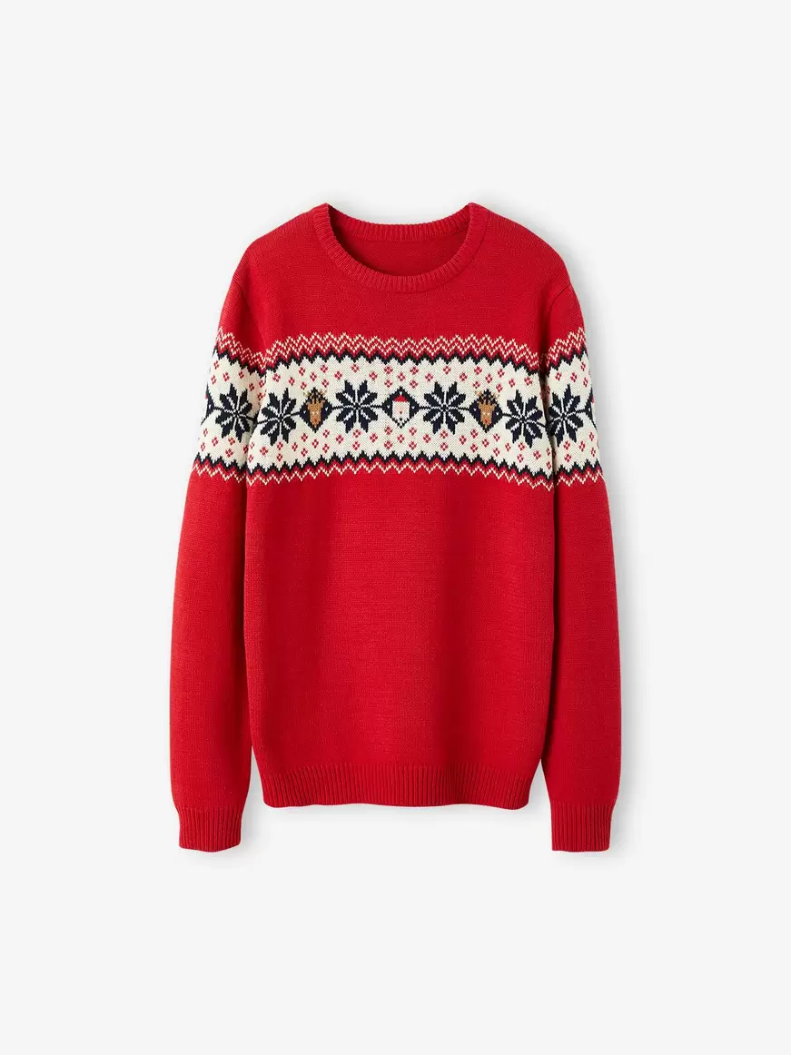 Pull jacquard de noel adulte collection capsule famille -... offre à 19,49€ sur Vertbaudet