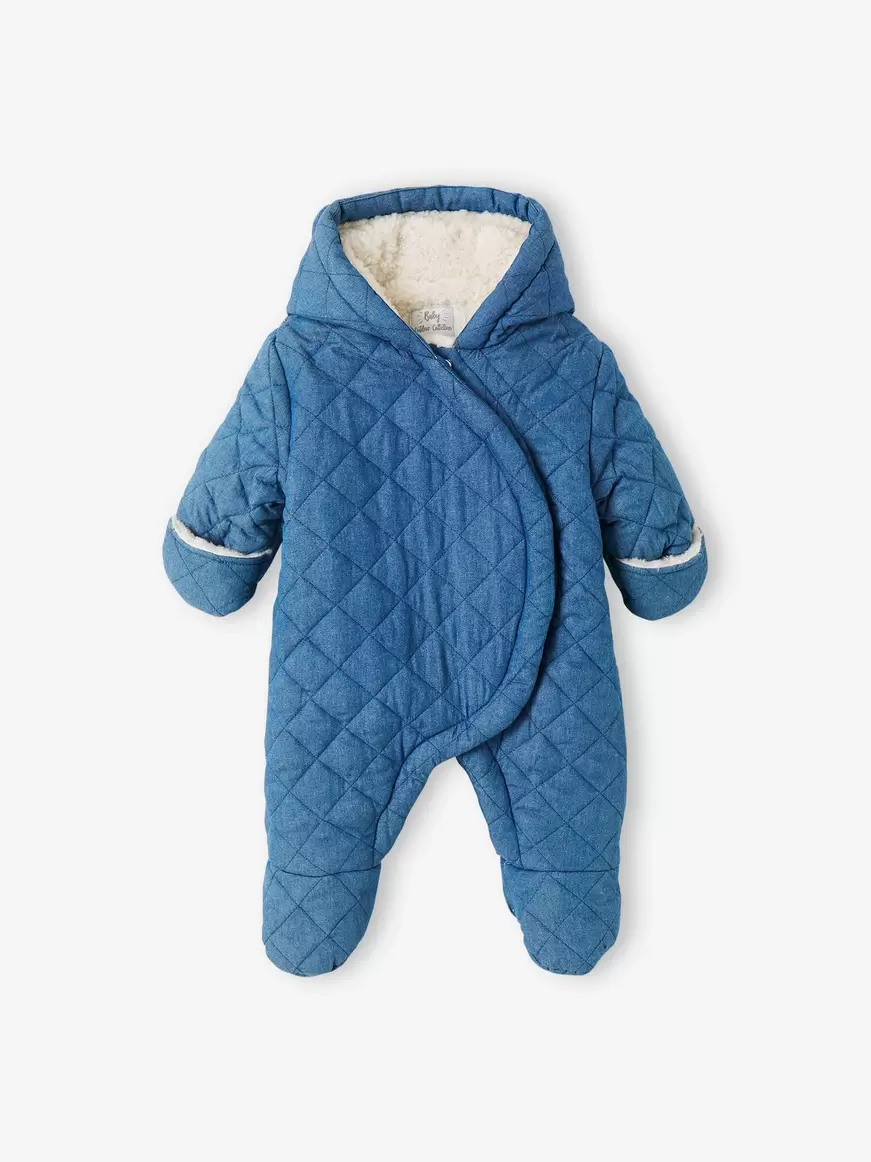 Combipilote en denim chambray bebe ouverture decalee -... offre à 26,99€ sur Vertbaudet