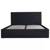 Lit coffre 160x200 cm simili cuir offre sur Conforama